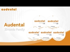 Audental 98 ST Bloque de zircónia dental 1100MPA 43% TRANSLUCENCY Color A1, A2, A3