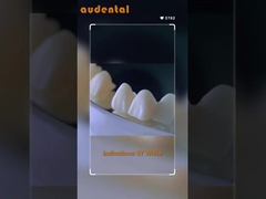 1200MPa Bloque de zirconia dental blanco ST liso con translucidez del 41-43% y 16 líquidos colorantes