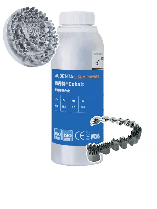 Dental Selectiva Fusión con láser Impresión 3D Cobalt SLM Proveedor de polvo con dos piezas abutments
