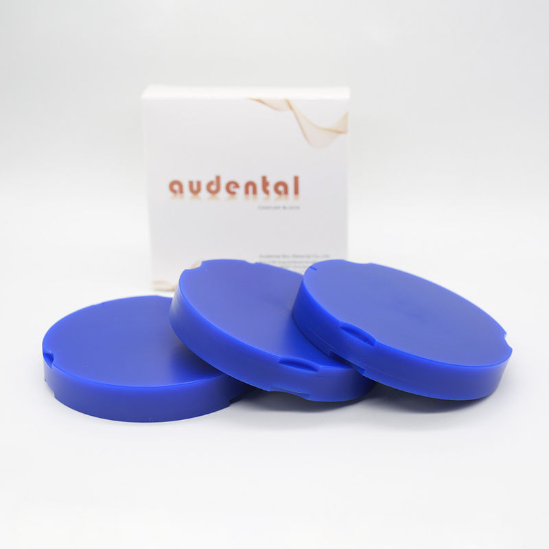 Bloque de disco de cera dental azul, verde, blanco, gris para cubrimientos y coronas dentales precisos y estables