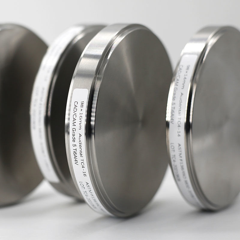 Disco de titanio dental Gr5 Gr2 Ti Implante de abutments materiales OEM ODM proveedor de fábrica