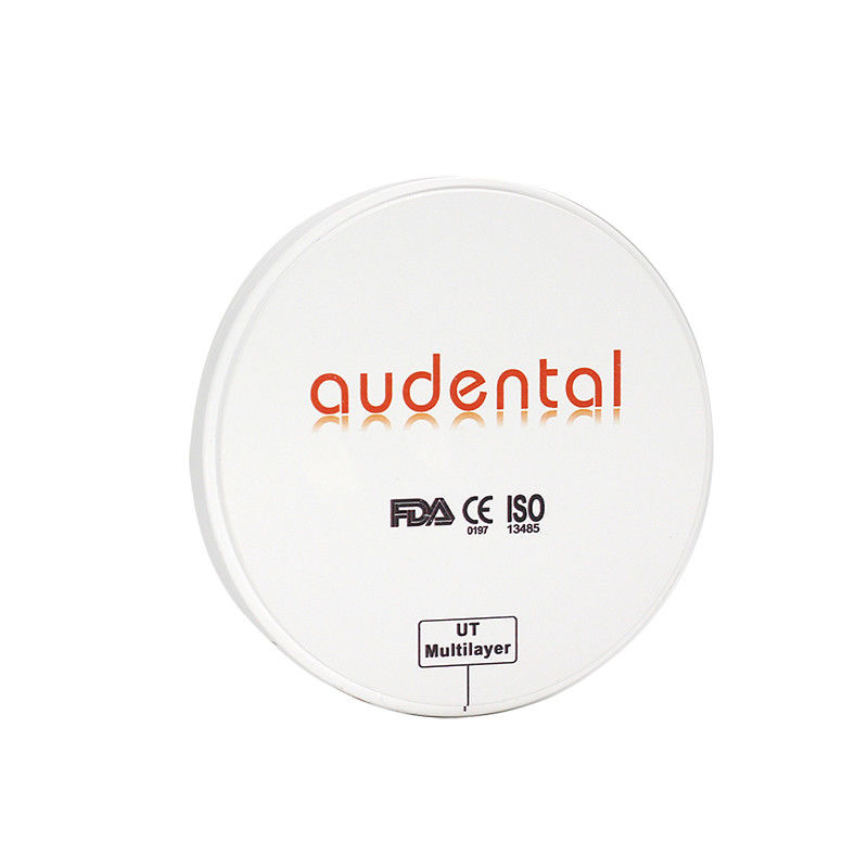 Bloque de zirconio de 12-25 mm de espesor de múltiples capas con resistencia 600Mpa UT ML Yttria de zirconio estabilizado