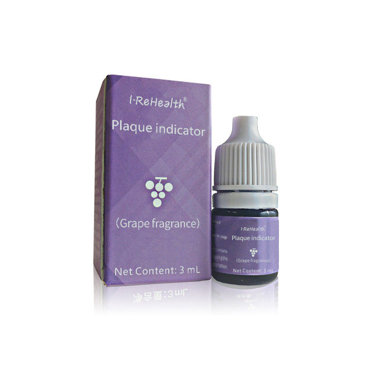Fluoruro dental líquido de uva púrpura con colorantes 3 ml/15 ml/60 ml de placa dental