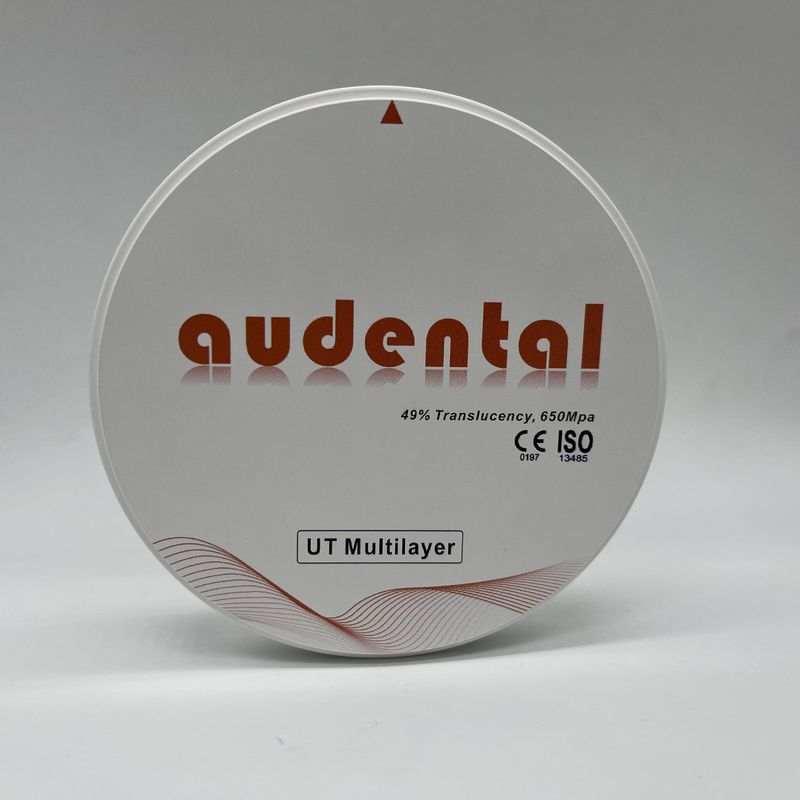 Bloque de zirconia dental multicapa UT/DUT de alta translucidez y resistencia para una estética óptima