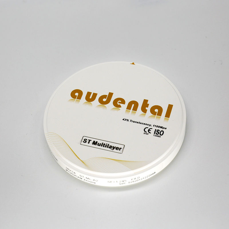 Laboratorio Dental Clínica Solución digital Procesamiento rápido y fácil ST Multicapa de zirconia en blanco