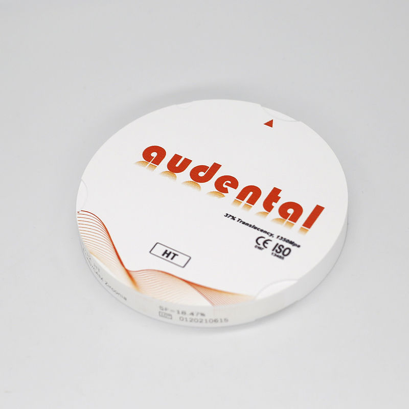 Bloques de zirconia HT/DHT translúcidos blancos de 1350 MPa de resistencia, OEM/ODM disponibles en embalaje de cartón