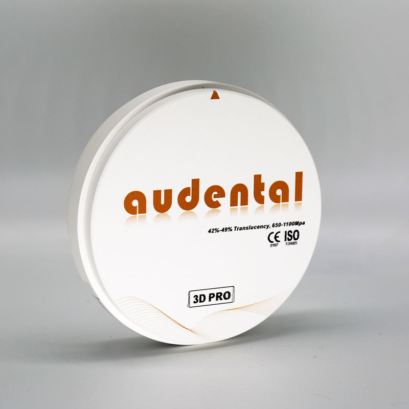 Bloque de zirconia de múltiples capas de alta resistencia El material óptimo para la fresadora CAD / CAM de alta translucidez