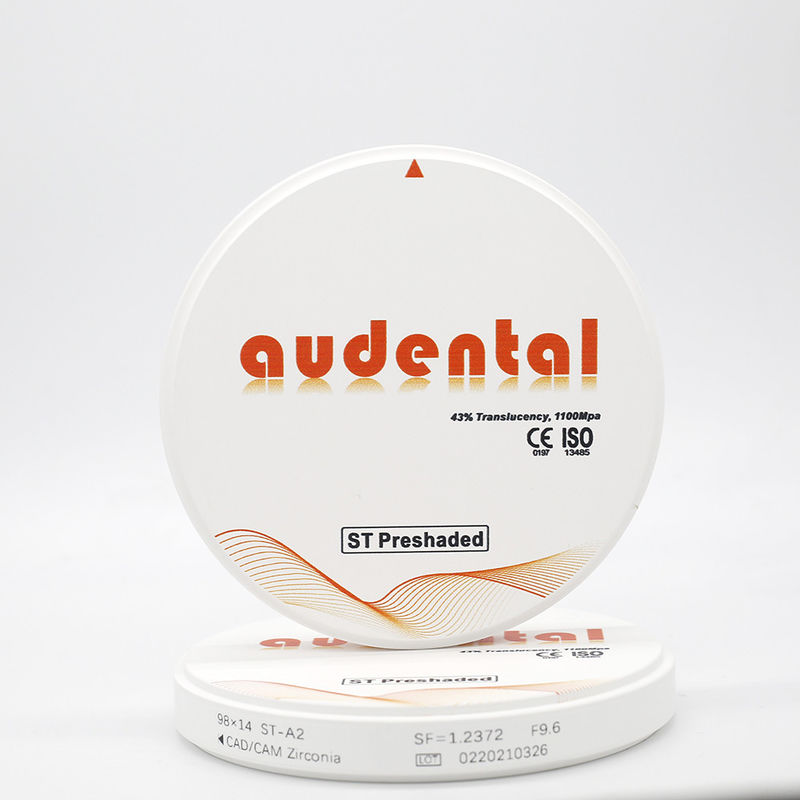 Coronilla y puente de contorno completo Pre sombreado Zirconia Bloque Zirconia y Roland Weiland Origen Yena Audental