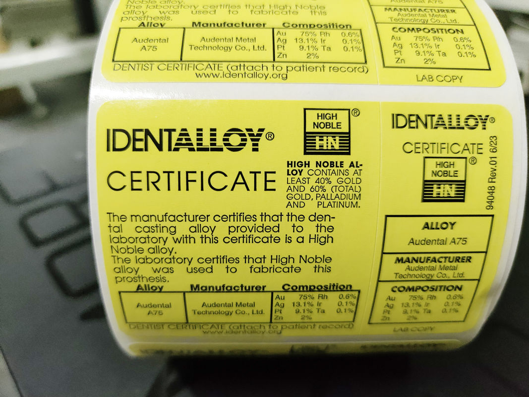 Audental A75 (Alta NOBL /Crown&Bridge Alloy /amarillo/Au75%)