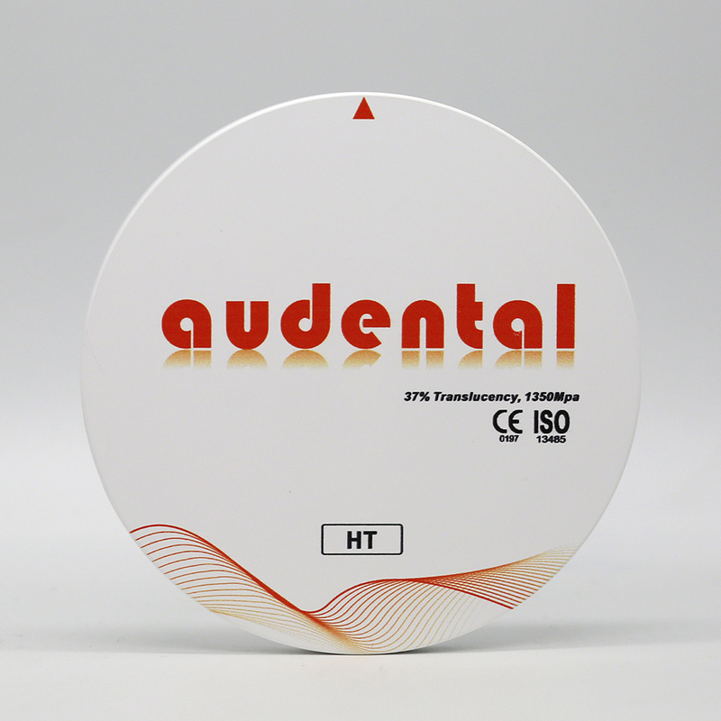 Audental HT/DHT Bloques de zirconia para coronas y puentes blancos Precio de fábrica del sistema CAD CAM de laboratorio dental Consumibles dentales de zirconia