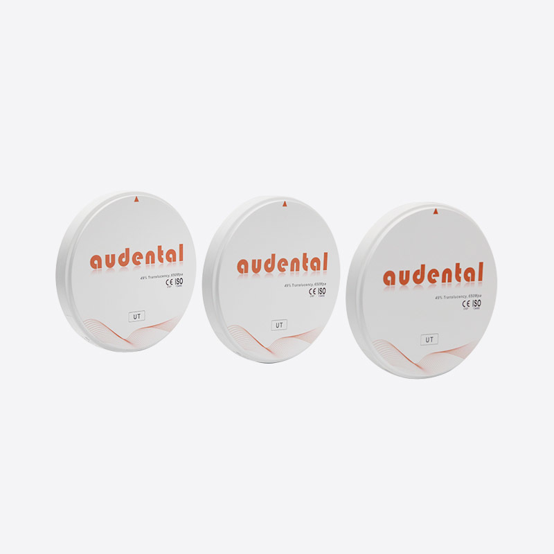 Disco de zirconia dental Bloque de zirconia Alta translucidez UT/DUT Bloque blanco para aplicaciones dentales perfectas