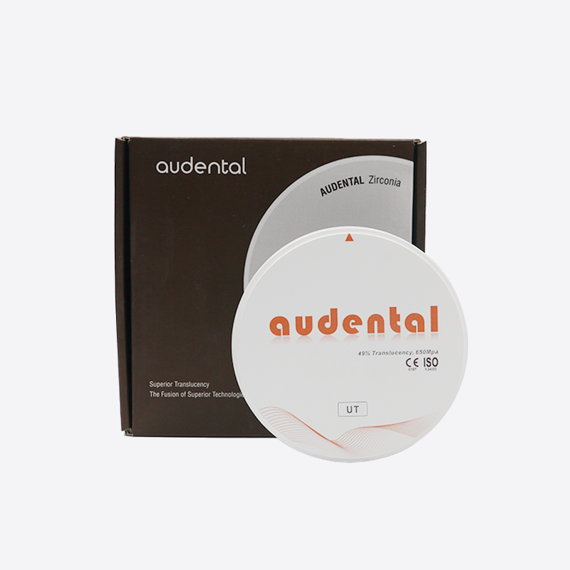 Materiales dentales de disco ultra translúcido UT/DUT Bloque de zirconia dental blanco logran resultados de aspecto natural