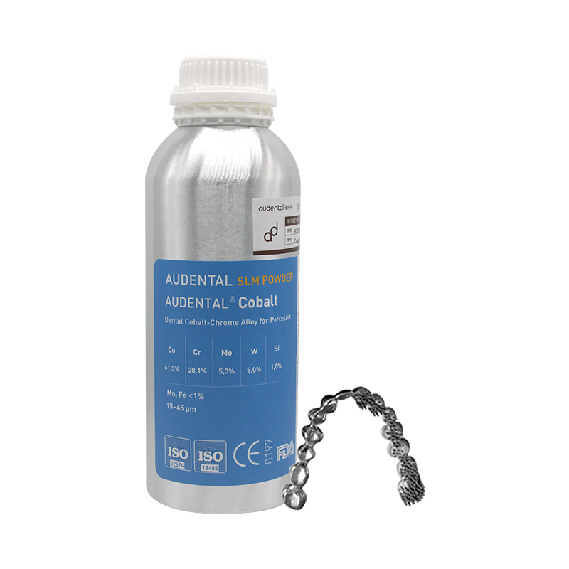 Polvo Audental CoCr SLM Aleación de Cobalto-Cromo de Alta Pureza para Impresión 3D Dental en Metal y Sinterización Láser