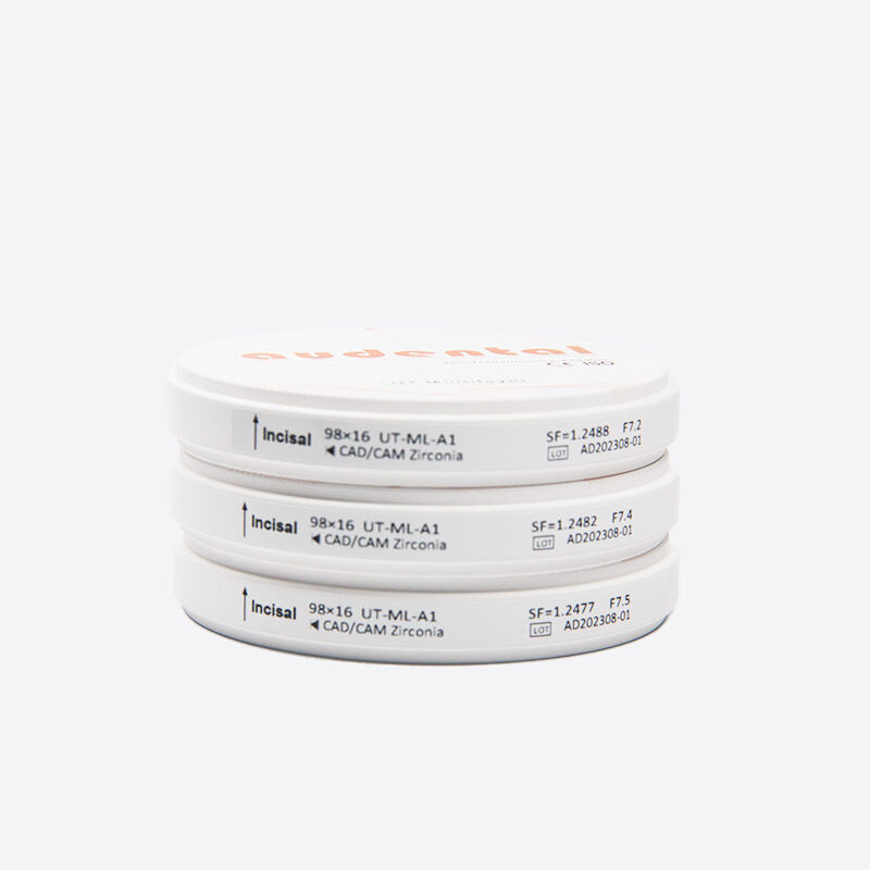 Bloque de zirconia multicapa de ingeniería de precisión que presenta una resistencia equilibrada y una estética natural para aplicaciones dentales