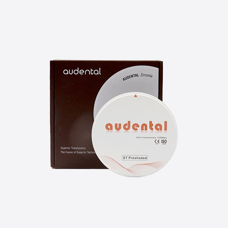 Bloque de zirconia pre-sombreado con tonos VITA pre-coloreados que garantizan resultados de color uniformes y predecibles para la fabricación dental