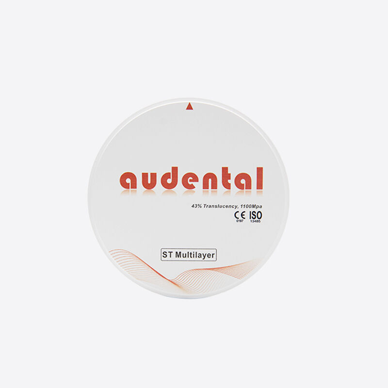 Bloque de zirconia dental fabricado para proporcionar una translucidez estable y una resistencia flexural excepcional en prótesis dentales