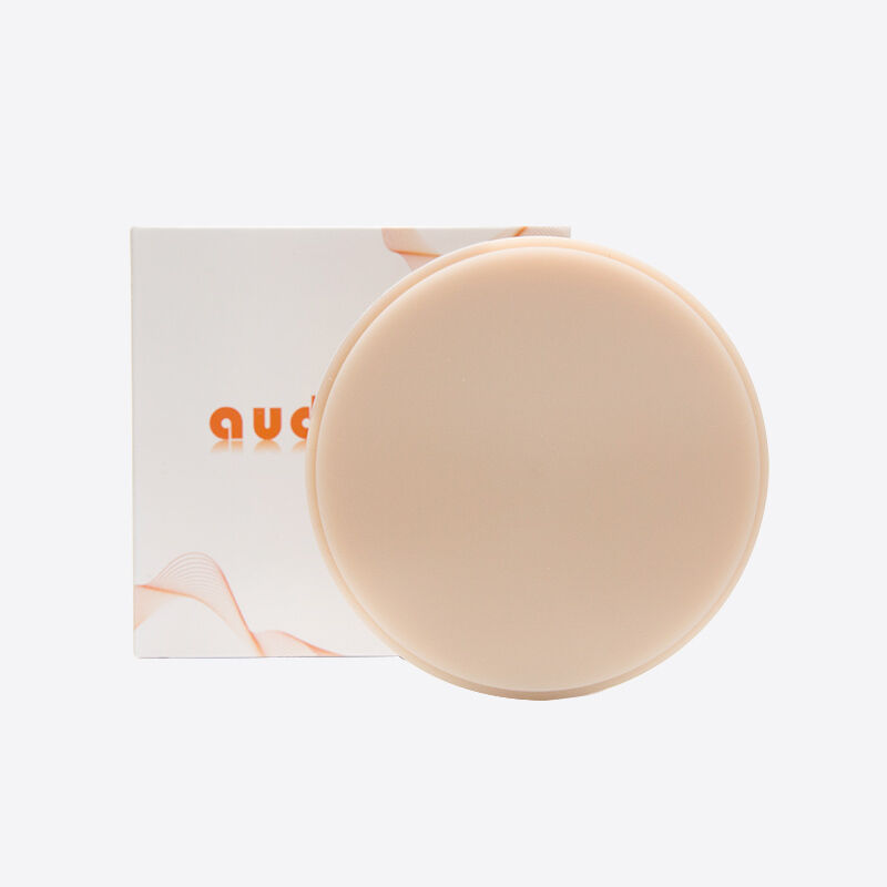 Material de fresado de laboratorio dental Bloque de PMMA rosa-A2 para dentaduras completas 98mm/95mm Tamaño y forma