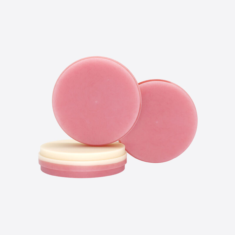 Dental Pmma Bloque Rosa A2 Sombra para la gengiva natural Estética ideal para coronas temporales Puentes y marcos de dentadura