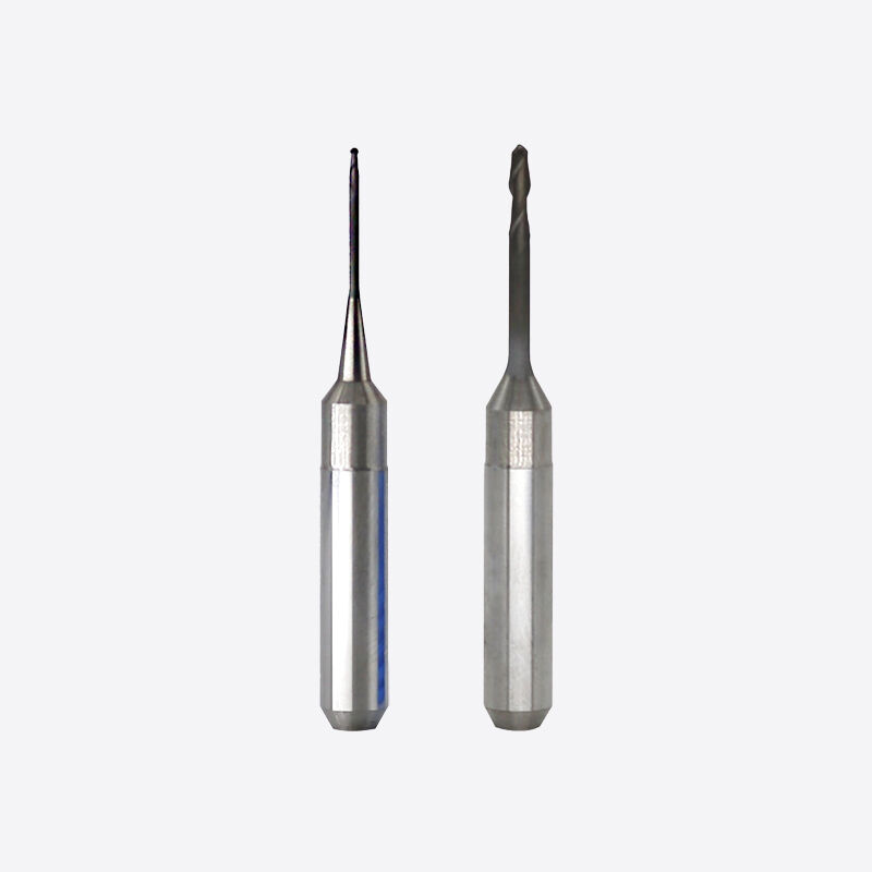 Fresado de zirconio Bur herramienta de fresado recubierta de diamantes optimizada para el fresado de cerámica de vidrio de zirconio PMMA y cera con acabado superficial