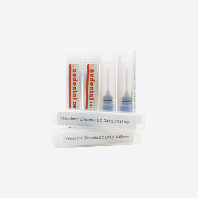 Fresa de fresado de circonio Herramienta de fresado de carburo de tungsteno recubierta de diamante optimizada para bordes limpios y acabado superficial en laboratorios dentales