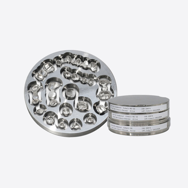 Cobalt Chrome Bloqueo dental disco de aleación de cobalto cromo ideal para coronas puentes de implantes soportados barras y fresado en blanco