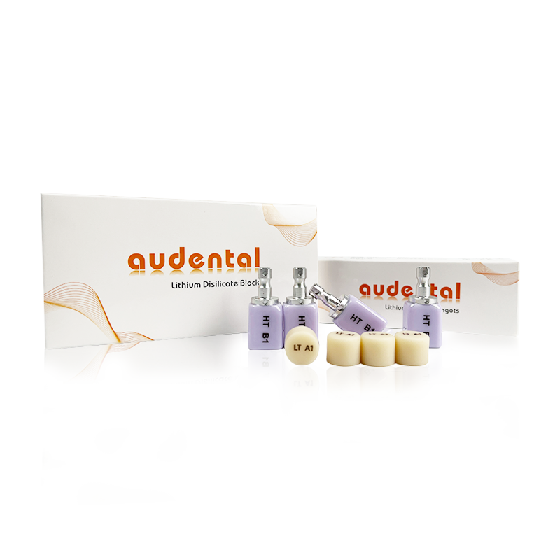 Cerámica de vidrio dental de disilicato de litio, material diseñado para carillas, coronas, inlays, onlays y puentes anteriores de 3 unidades