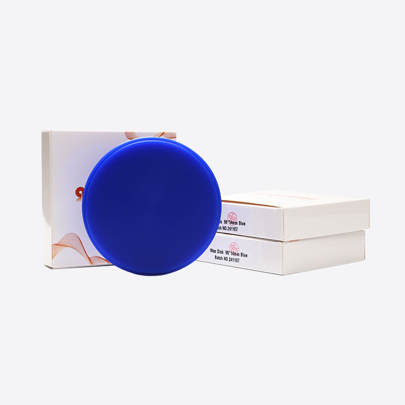 Disco de cera dental bloque de cera fuerte y estable compatible con máquinas de fresado de sistema abierto que proporcionan quemadura limpia y talla fácil