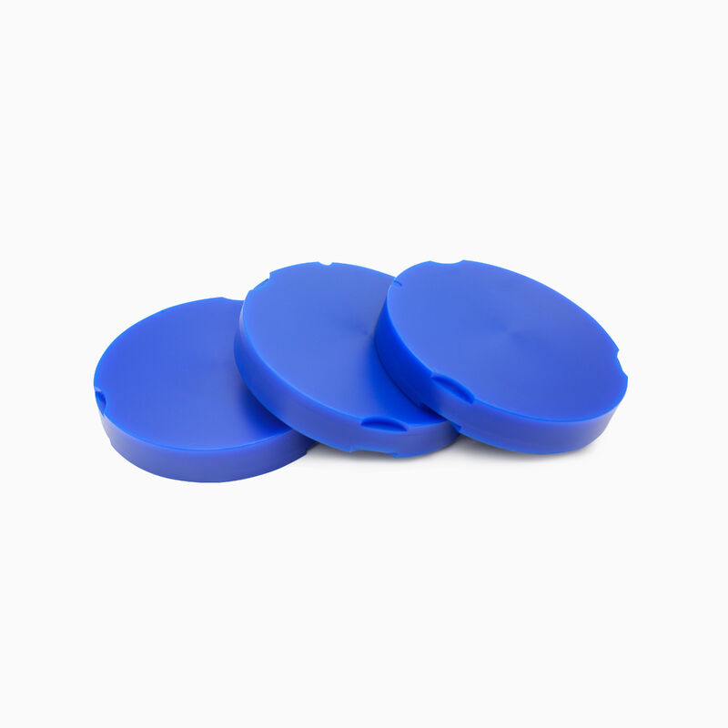 Disco de cera dental bloque de cera fuerte y estable compatible con máquinas de fresado de sistema abierto que proporcionan quemadura limpia y talla fácil