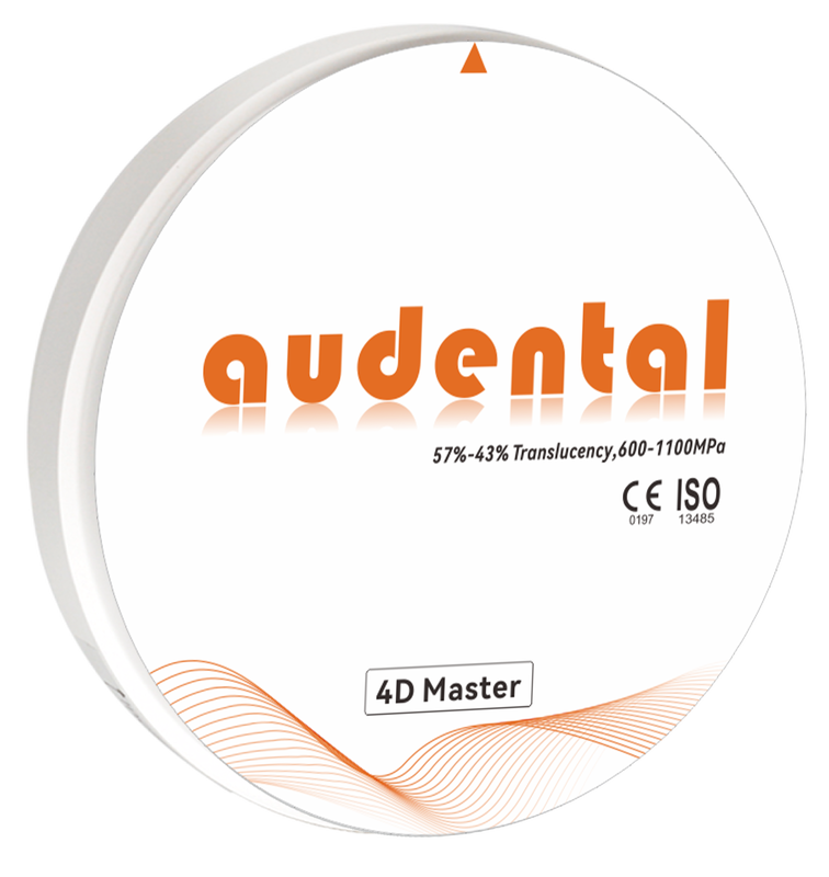 Bloque de circonio dental que ofrece una estética natural multicapa y alta densidad después de la sinterización para restauraciones dentales estéticas.