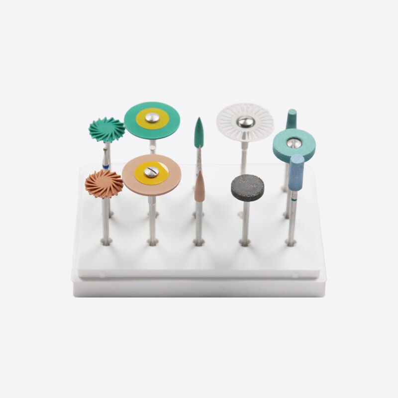 Kit de fresas de pulido de zirconia, herramienta de fresado y pulido de diamante diseñada para el refinamiento de superficies de zirconia, PMMA y cera dentales
