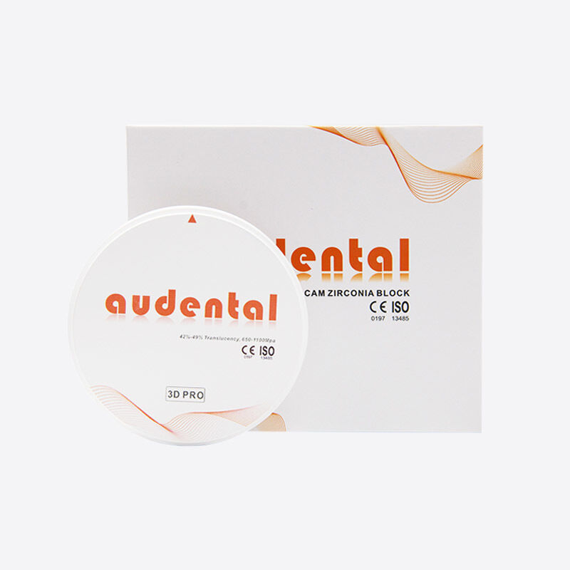 Bloque de zirconia dental optimizado para máquinas de fresado CAD CAM para producir componentes protésicos dentales precisos y duraderos