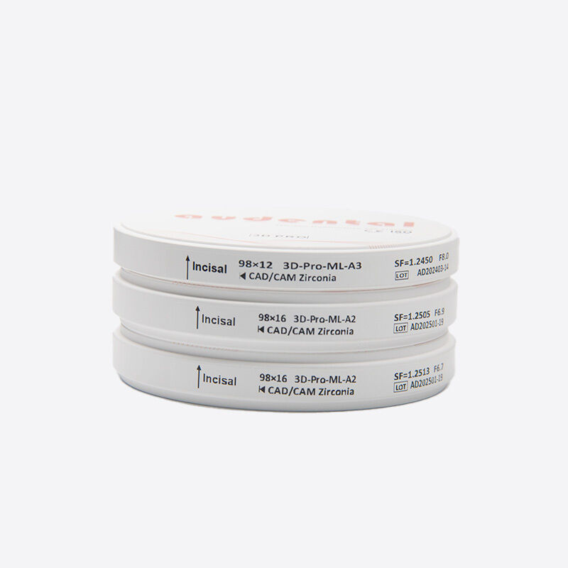 Bloque de Zirconia Dental que Ofrece Resistencia y Alta Translucidez Ideal para Restauraciones Dentales Anteriores con Tonos Naturales