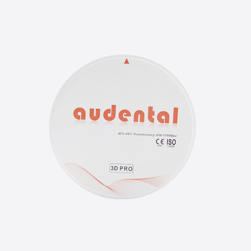 Bloque de zirconia dental optimizado para máquinas de fresado CAD CAM para producir componentes protésicos dentales precisos y duraderos