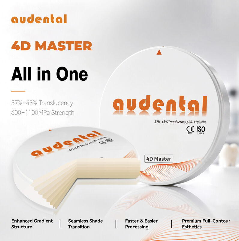 Bloque de Zirconia Dental con Diseño Graduado Avanzado y Estabilidad Química para un Rendimiento Óptimo en Fabricación Dental CAD CAM de Precisión