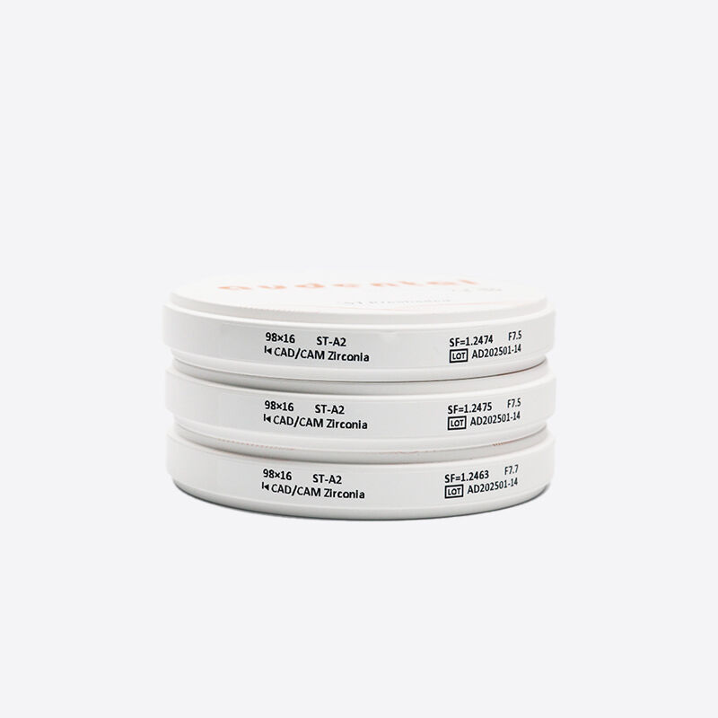 Bloque de Zirconia Pre-Teñido que Proporciona Resultados de Color Predecibles y Uniformes en los 16 Tonos VITA para Restauraciones Dentales
