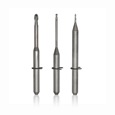 Fresa de cerámica de vidrio, fresas de fresado VHF de Zirconia Dental, herramientas de recubrimiento DLC de diamante