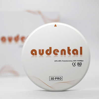 3D Pro Zirconia Dental Blanco CAD CAM Bloque 98/95/92mm Sistema abierto CE