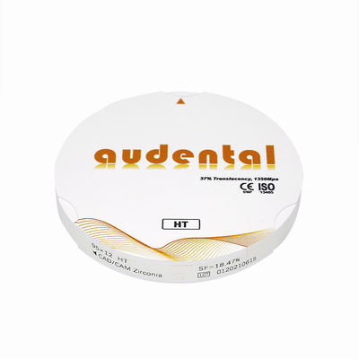 Materiales de laboratorio en blanco de zirconia dental de alta transparencia HT/DHT CAD CAM en blanco