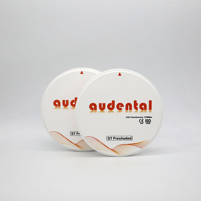 Audental Excelente translucidez ST Bloque de zircón preampliado con sistema CAD/CAM