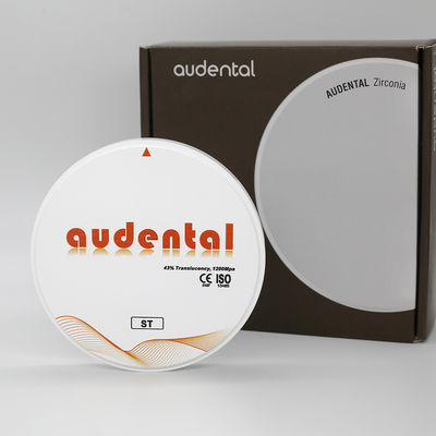 41-43% Translúcido Dental ST Blanco Zirconia Bloque 16 Líquidos de Coloración Incluidos en el Envase de Cartón