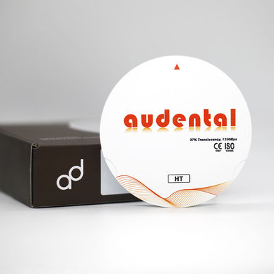 Materiales dentales OEM ODM HT Bloque de fresado de zirconia blanca de alta resistencia 1350MPa para aplicaciones dentales