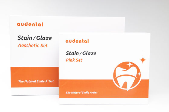 Conjunto de pasta de esmalte de manchas para equipos de laboratorio dental para lograr el efecto ideal en un solo tinte