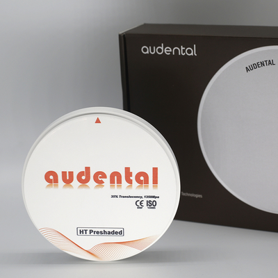 Restauración dental audental HT Blanco 98mm Bloques de zirconia Laboratorio dental Sistema CAD CAM Precio de fábrica Consumo dental
