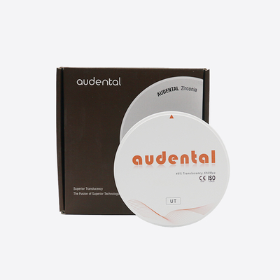 Materiales dentales de disco ultra translúcido UT/DUT Bloque de zirconia dental blanco logran resultados de aspecto natural