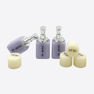 Vidrio dental Cerámica material disilicato de litio que proporciona resistencia y rendimiento estético para el trabajo dental anterior