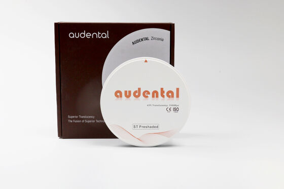 Bloque de zircónia pre-sombrado que ofrece una biocompatibilidad probada y cumple con los requisitos de los dispositivos médicos para la seguridad dental