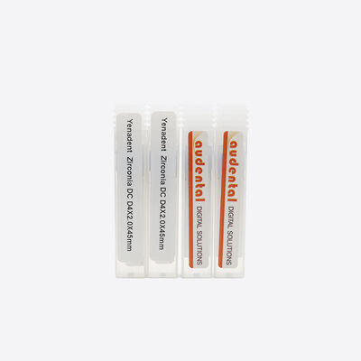 Fresa de fresado de circonio Herramienta de fresado de carburo de tungsteno recubierta de diamante optimizada para bordes limpios y acabado superficial en laboratorios dentales